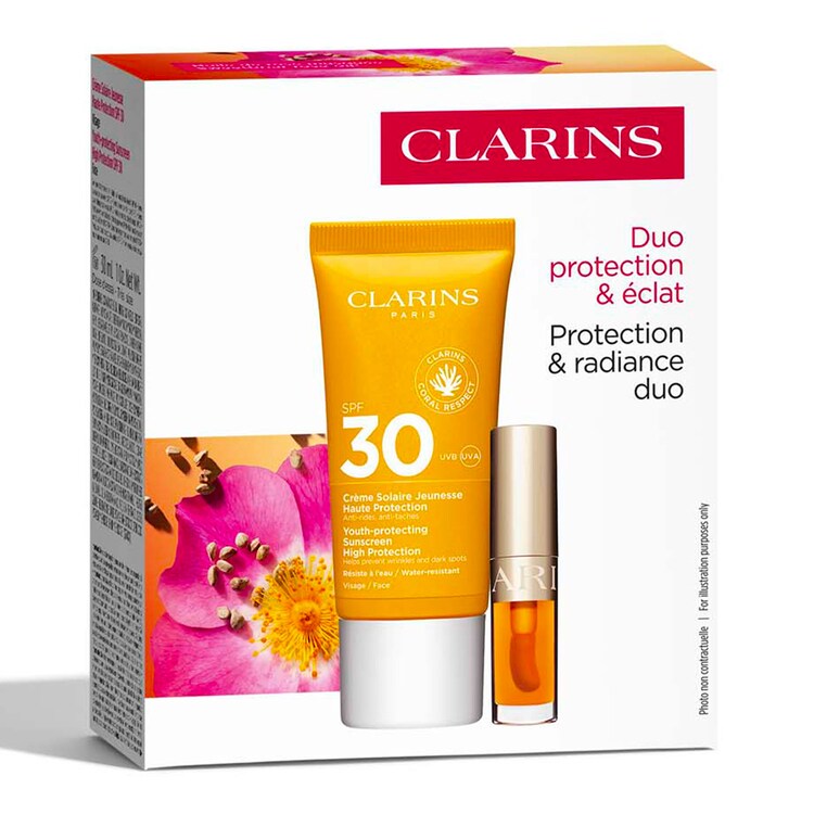 Duo Protection Solaire SPF30 & Lip Comfort Oil - Opalovací krém a olej na rty