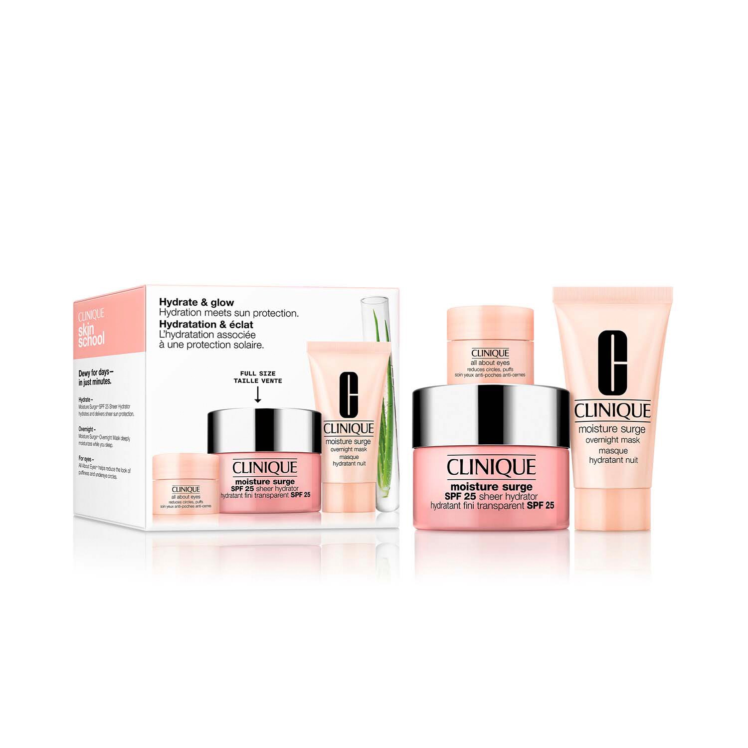 CLINIQUE - Hydrate + Glow: Moisture Surge Set For Hydration Meets Sun Protection - Set péče
