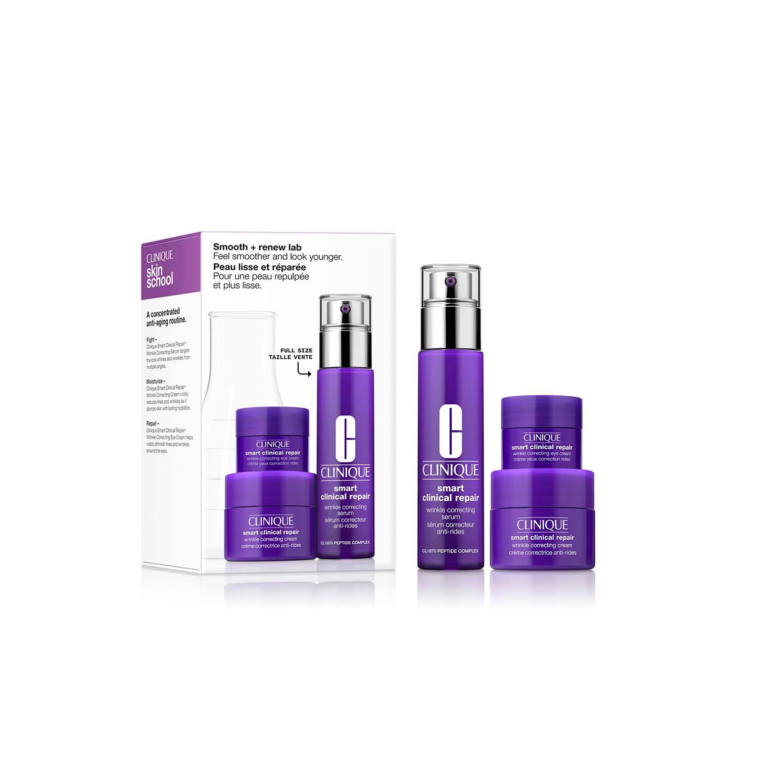 CLINIQUE - Smooth + Renew Lab: Smart Clinical Repair Feel Smoother and Look Younger Set - S