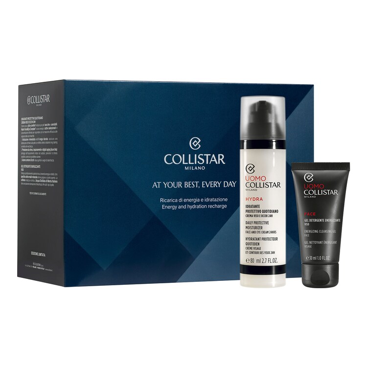 Idratante protettivo quotidiano + Detergente Viso Energizzante - SET MAN