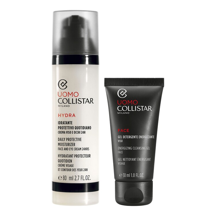 Idratante protettivo quotidiano + Detergente Viso Energizzante - SET MAN