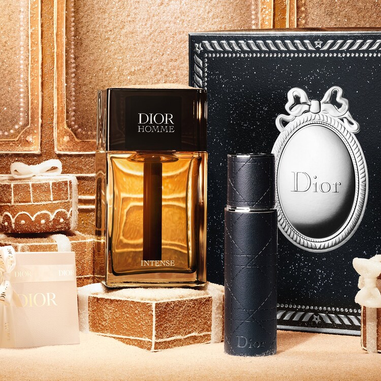 Coffret Dior Homme Intense - Édition limitée, eau de parfum, vaporisateur de sac