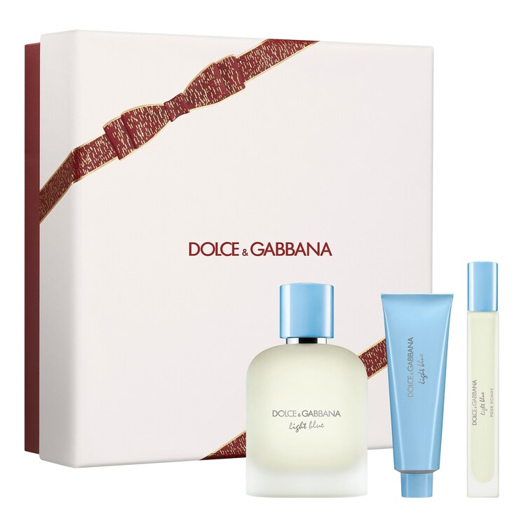 Light Blue Pour Homme – Set Eau de toilette with Shower gel and Travel Spray