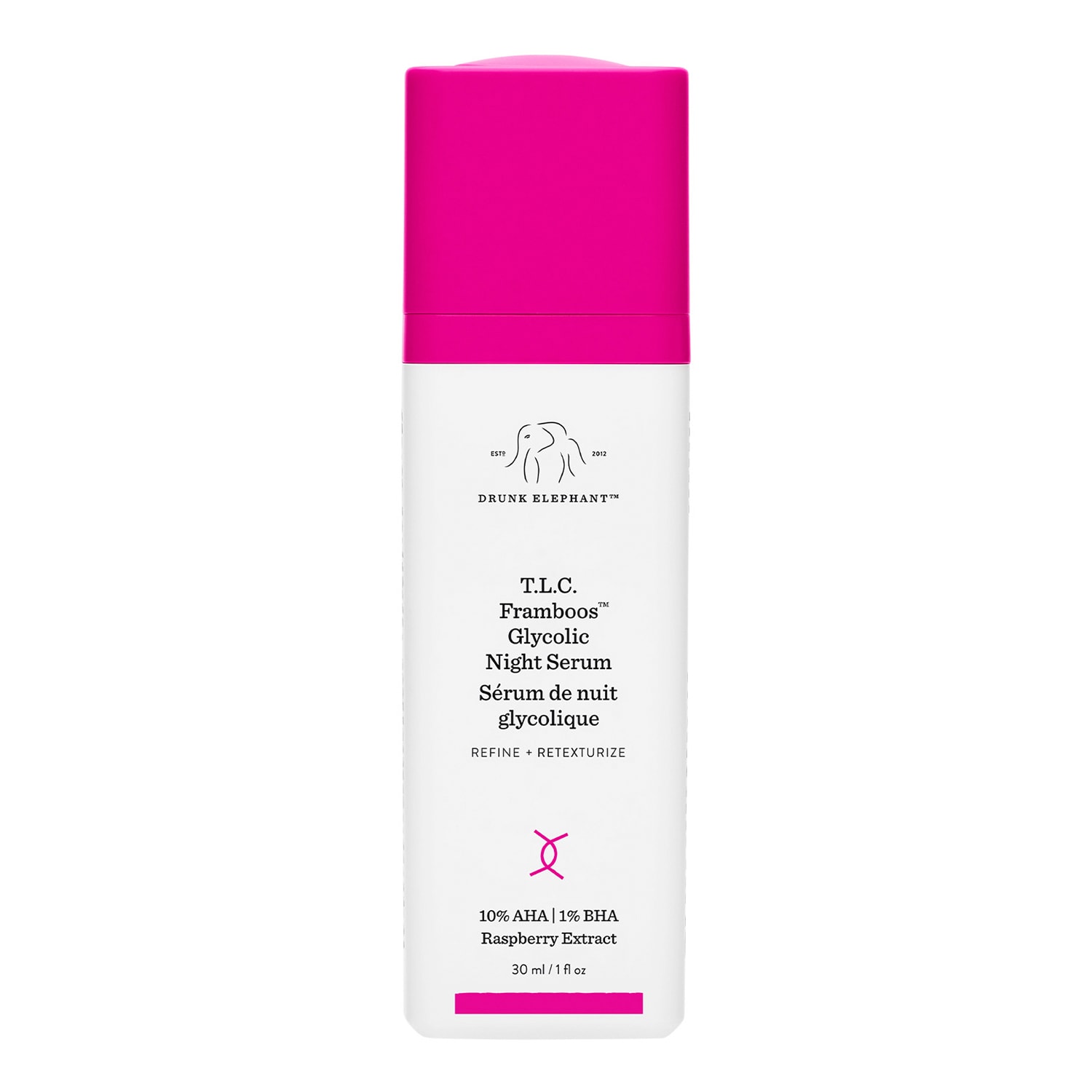 T.L.C. Framboos™ Glycolic Night Serum - Acid Glicolic | Drunk