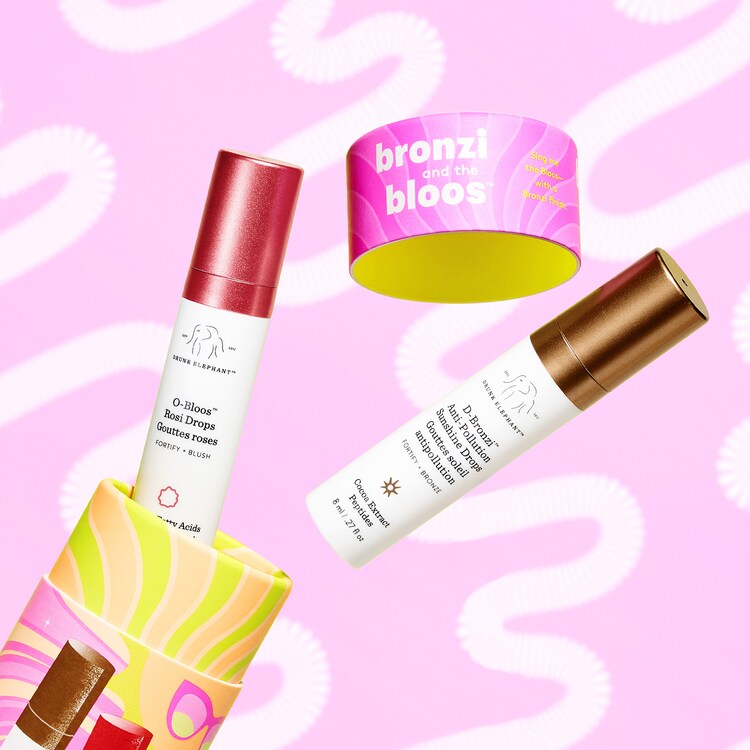  Bronzi and the bloos™ - Set de cuidado facial con sérum bronceador y  rosado