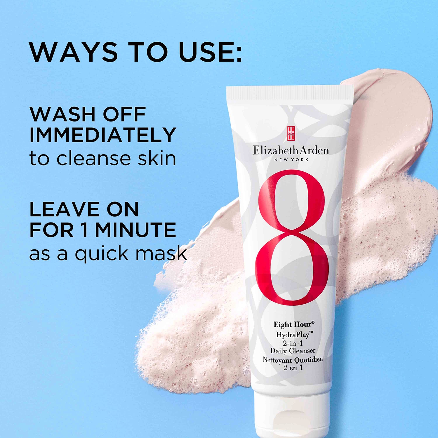 Eight Hour HydraPlay 2-in-1 Daily Cleanser