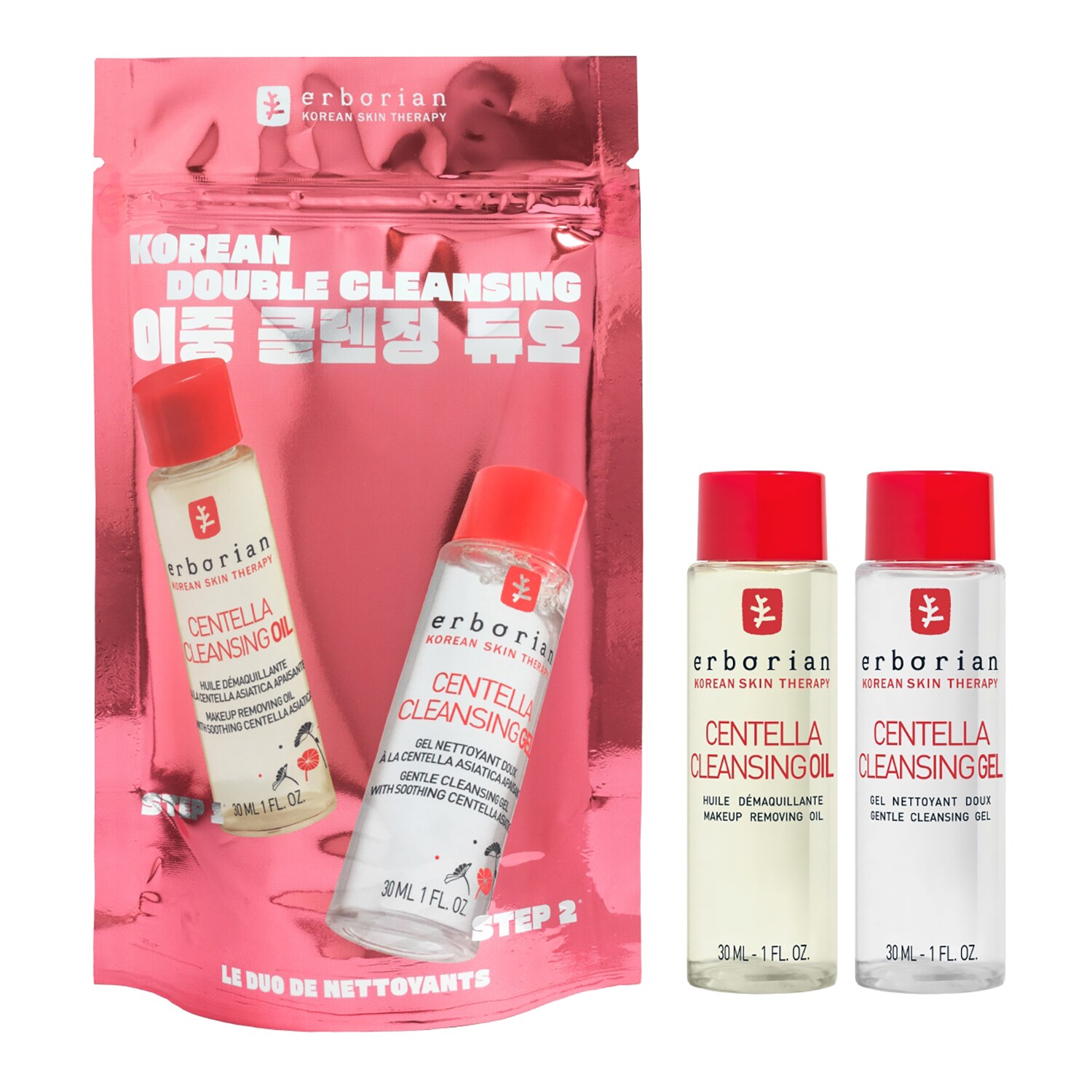 ERBORIAN - K-beauty double cleansing ritual - Sada pro péči o pleť