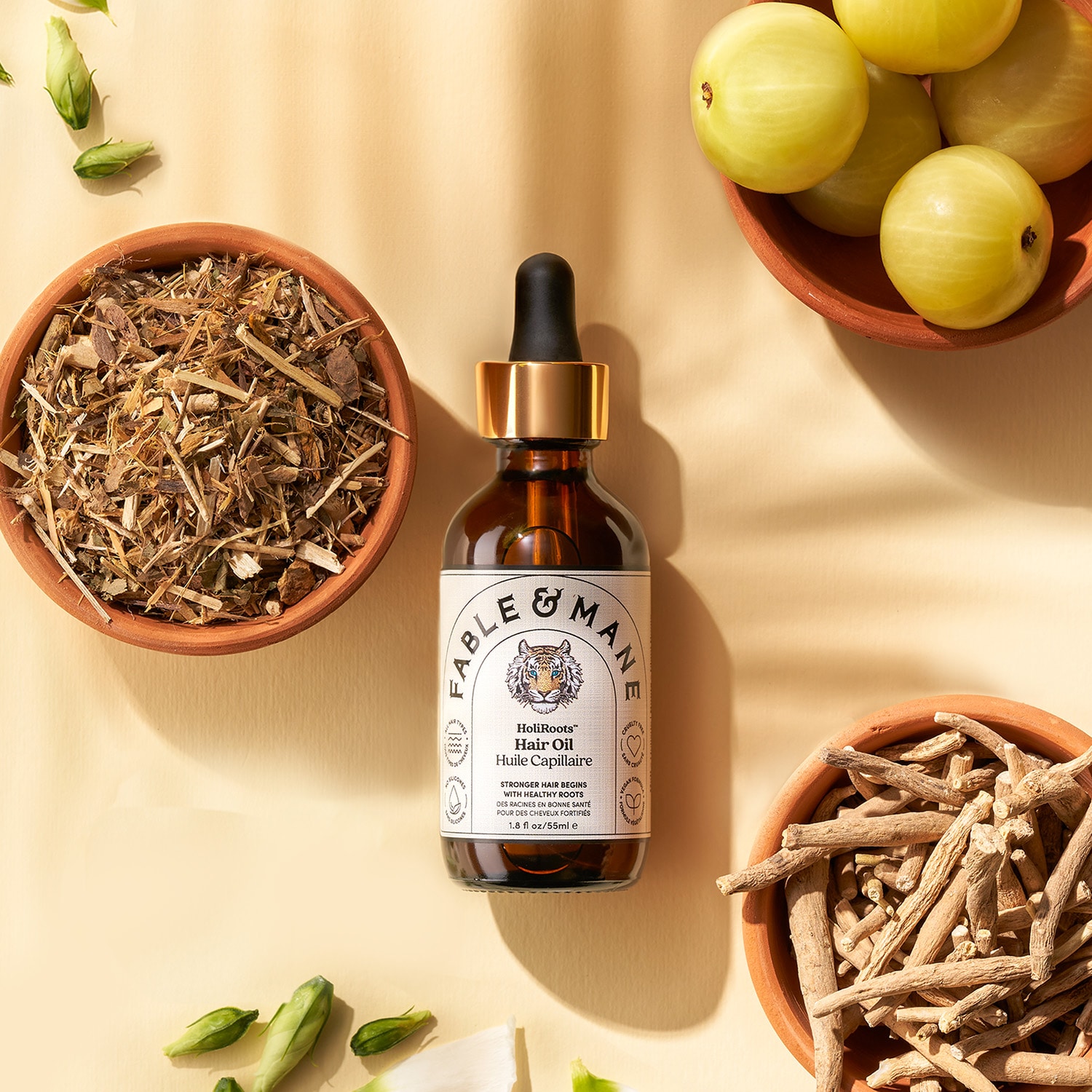 HoliRoots™ Pre-Wash Strengthening Treatment Hair Oil