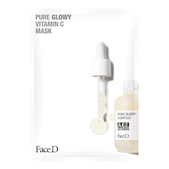 Pure Glowy Vitamin C Mask - Maschera viso illuminante , FACE D