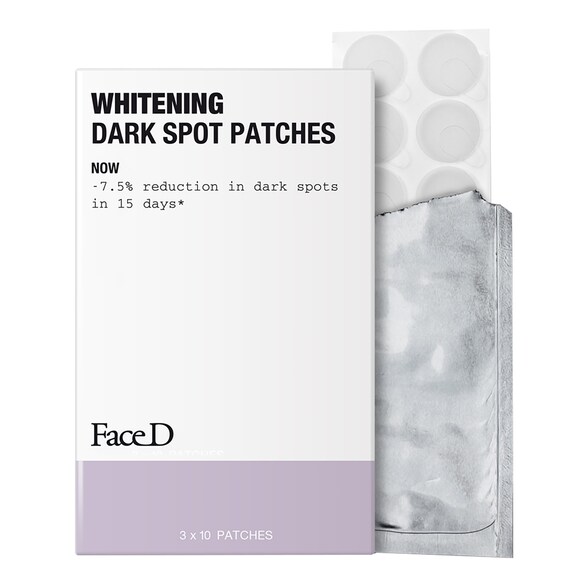 Face D - Patch Schiarenti Anti-macchia - Formato Viaggio - 30 Patches Monodoses - Donna