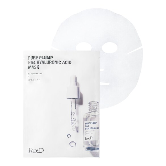 Faced Unisex Viso Pure Plump Ha4 Hyaluronic Acid Mask 1Pz - Maschera Anti-Età - Immagine 4