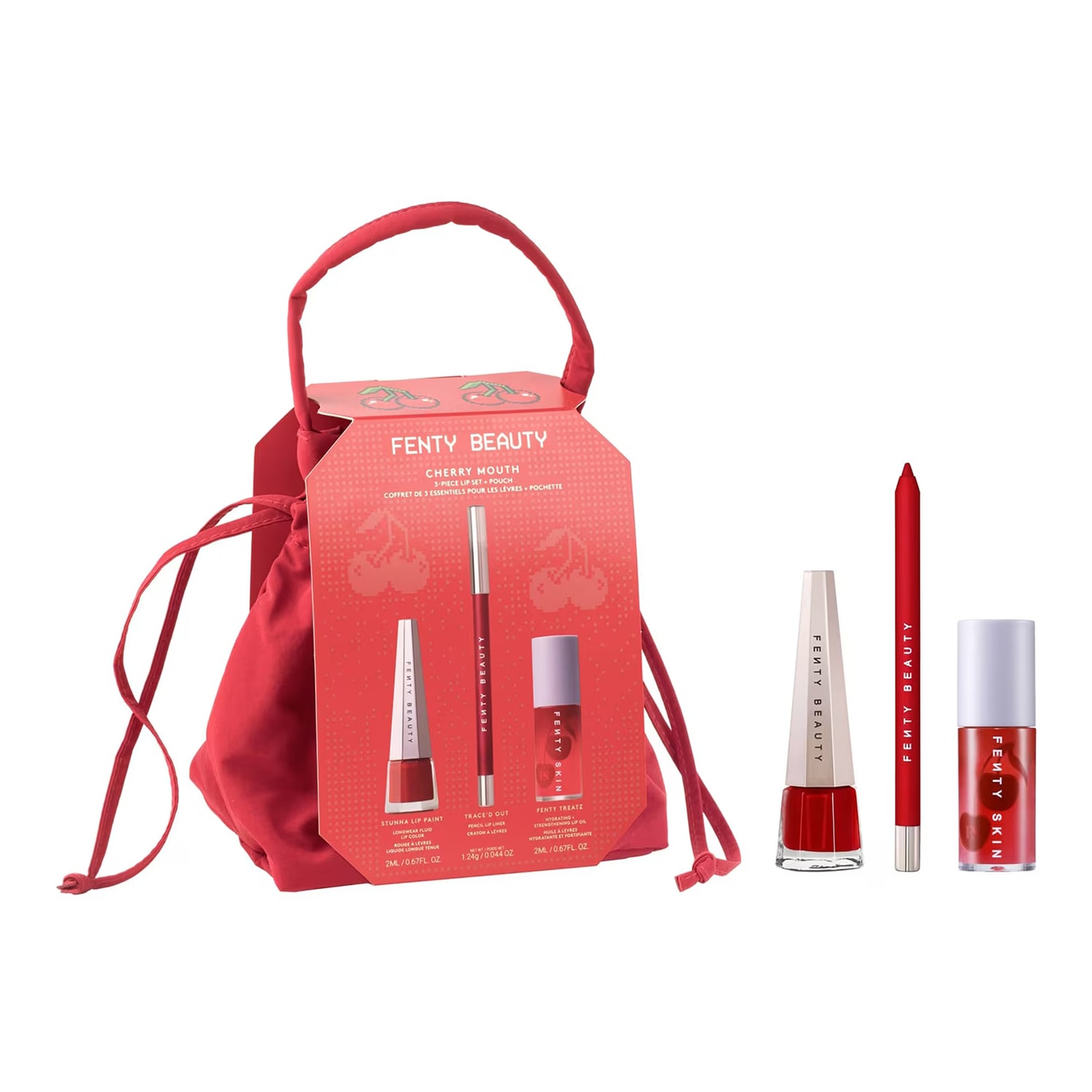 ◆最新◆FENTY BEAUTYフェンティービューティー限定セット Cherry Mouth - Üçlü Dudak Seti | FENTY BEAUTY ≡ SEPHORA