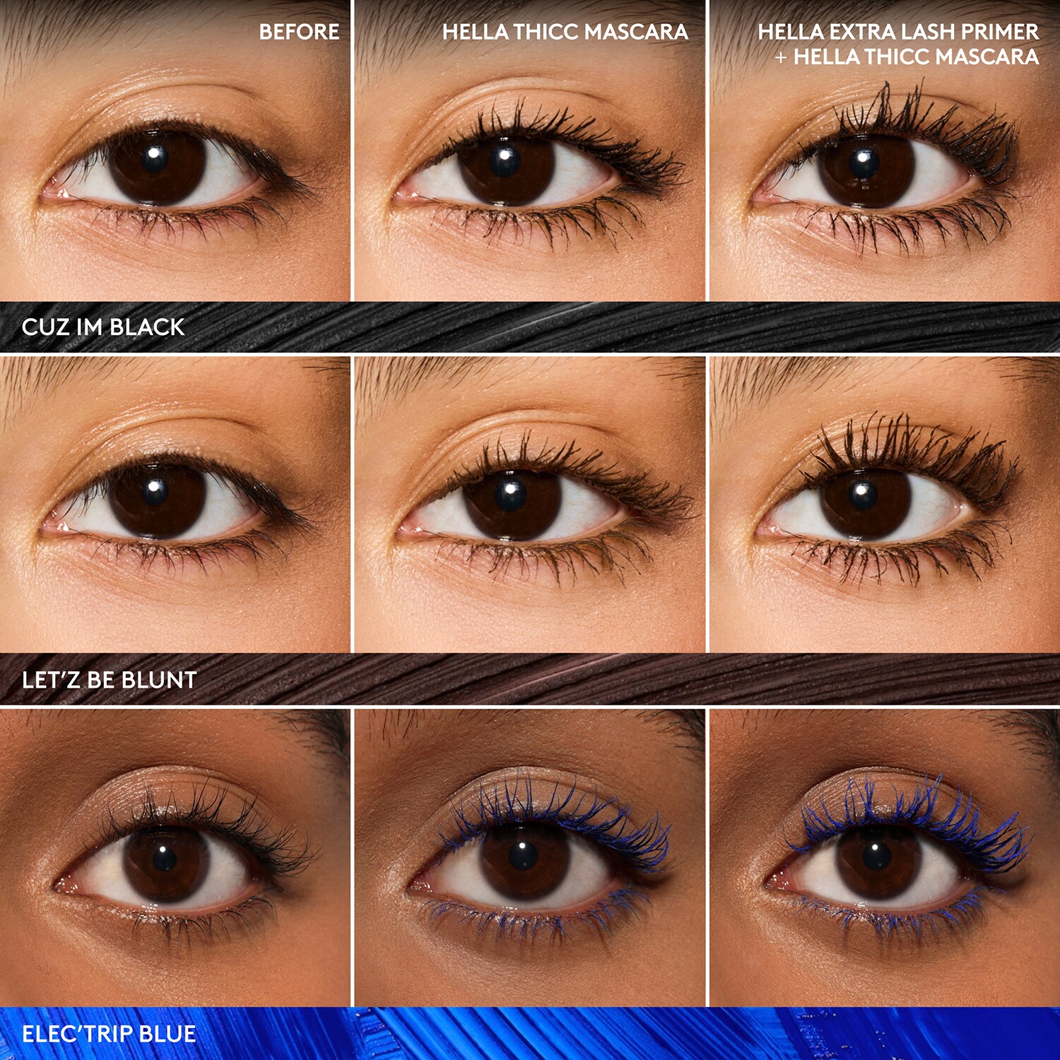 Уплотняющая утолщающая тушь для ресниц Fenty Beauty HELLA THICC VOLUMIZING MASCARA