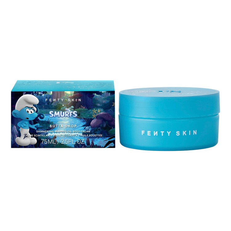 Mini Butta Drop Smurf - Creme para o corpo hidratante cintilante com óleo batido