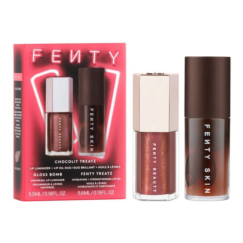 Fenty Skin - Fenty Treatz Cacao + Gloss Bomb Mini Hot Chocolit - Σετ μακιγιάζ