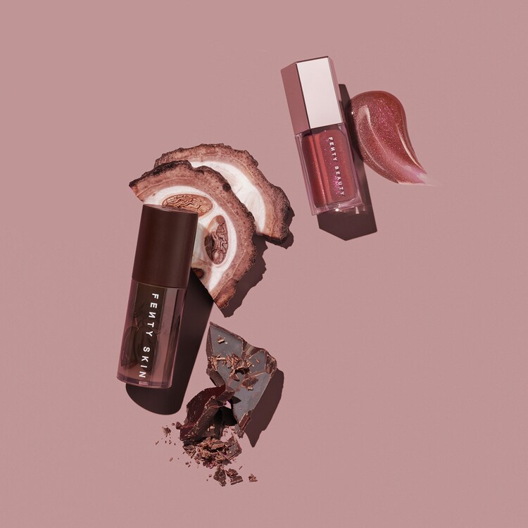 Fenty Treatz Cacao + Gloss Bomb Mini Hot Chocolit - Set cu produse de machiaj