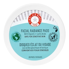 Facial Radiance Pads - Disques &eacute;clat du visage aux Acides Glycolique + Lactique , FIRST AID BEAUTY