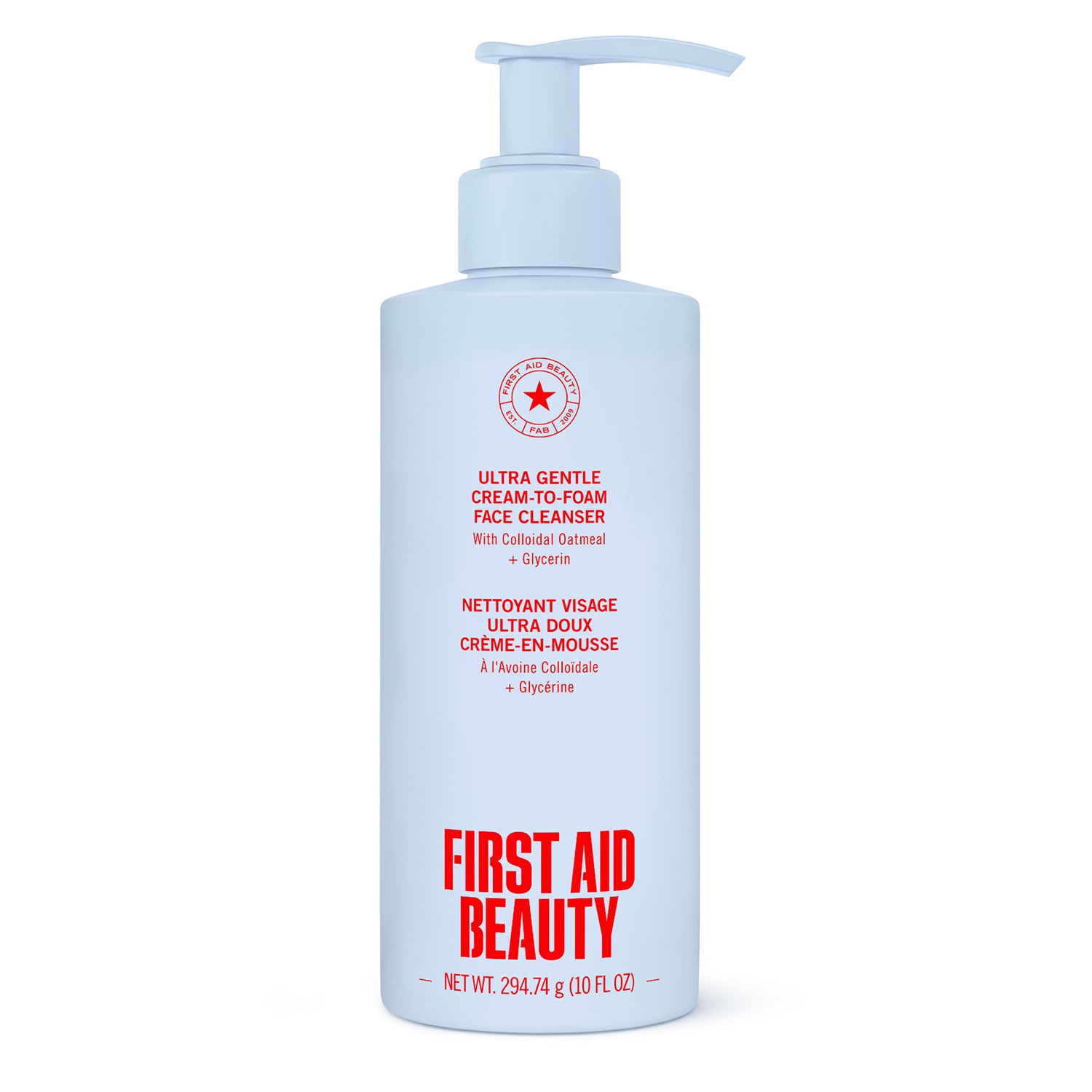 Ultra Gentle Cream-to-Foam Face Cleanser - With Colloidal Oatmeal + Glycerin