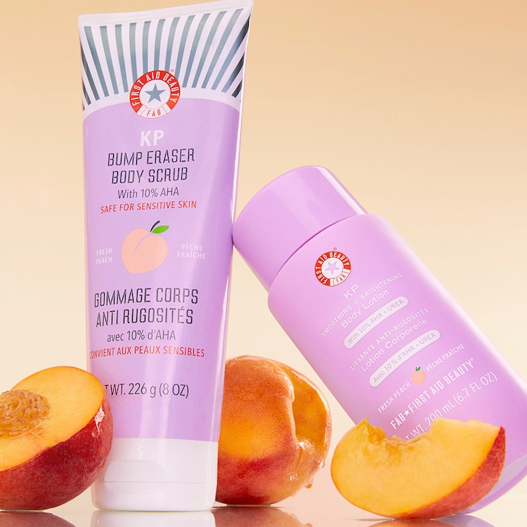 KP Body Scrub with 10% AHA, Fresh Peach - Απολεπιστικό σώματος με AHA, Ροδάκινο