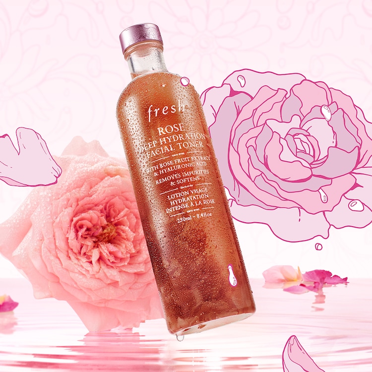 Rose Facial Toner - Loțiune hidratantă și tonifiantă cu trandafir 
