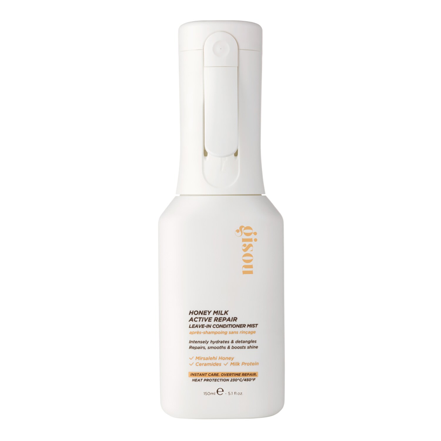 GISOU - Honey Milk Active Repair - Bezoplachový regenerační kondicionér ve spreji