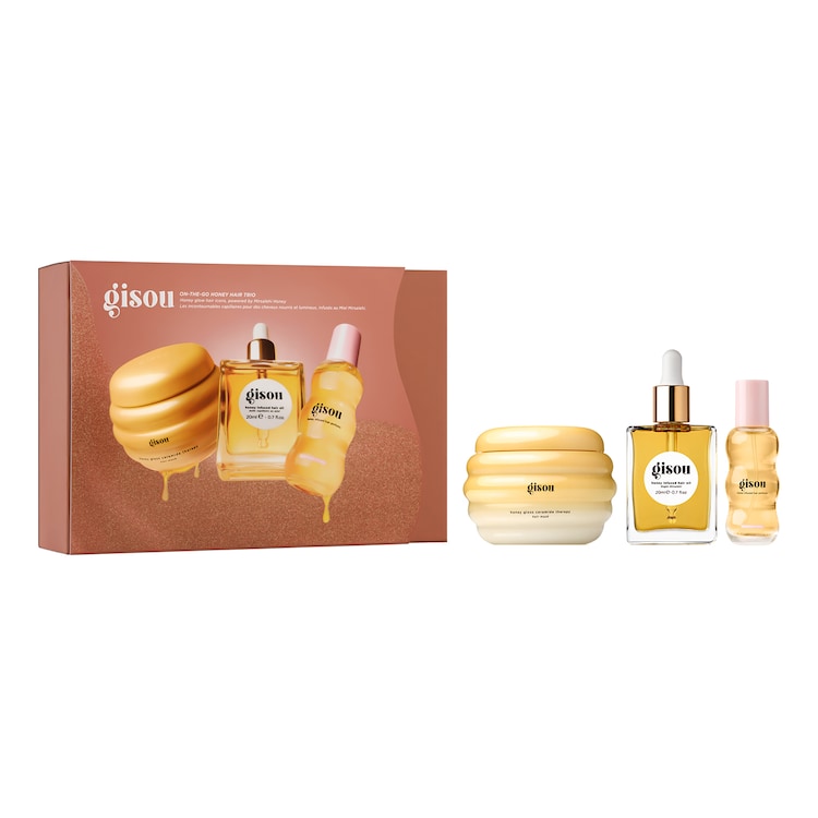 On-The-Go Honey Hair Trio - Conjunto de cuidados p/ o cabelo com infusão de mel