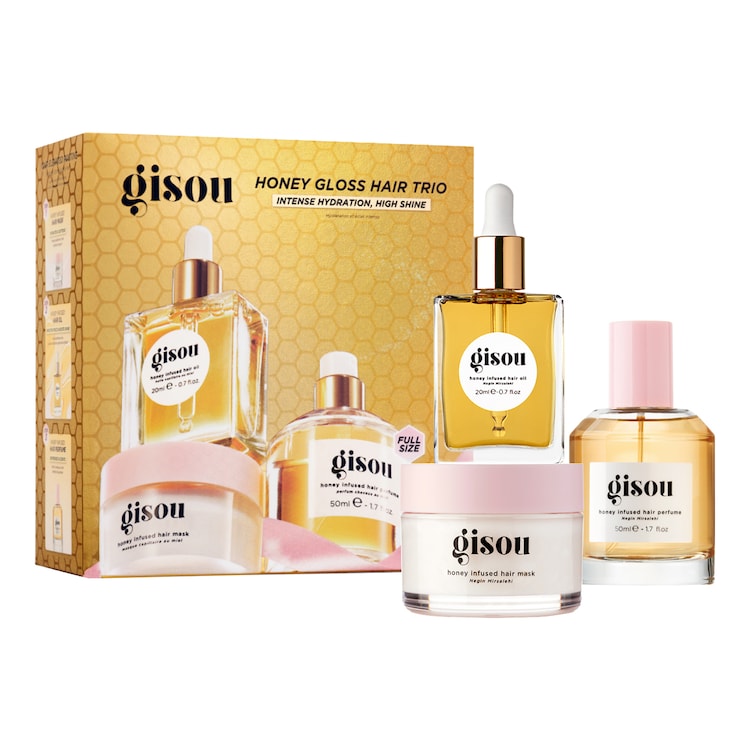 Honey Gloss Hair Trio - Estuche de bestsellers para el cabello