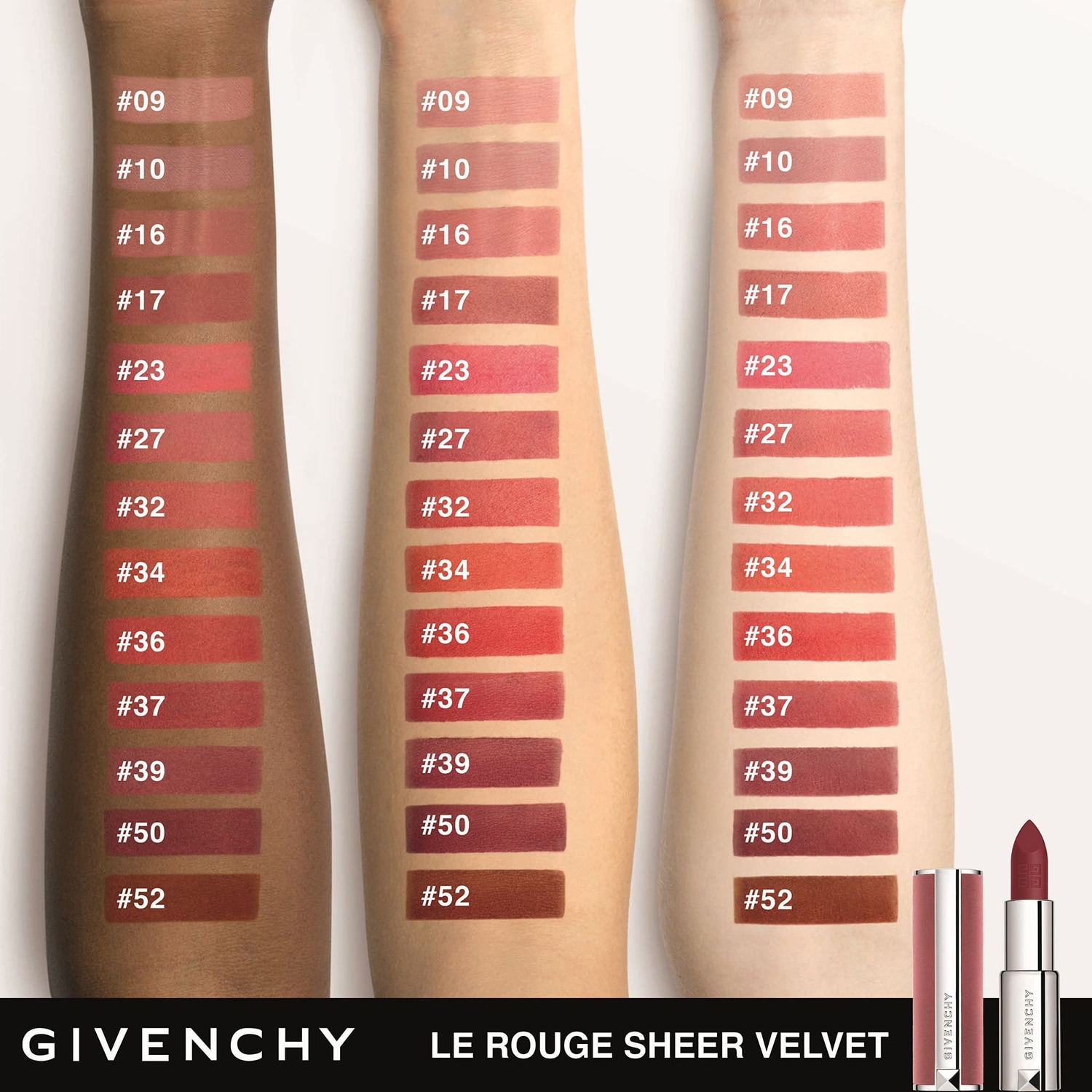 アウロラ/AURORA　ジバンシー/GIVENCHY Le Rouge Sheer Velvet Le Rouge Sheer Velvet - Ruj De Buze Cu Efect