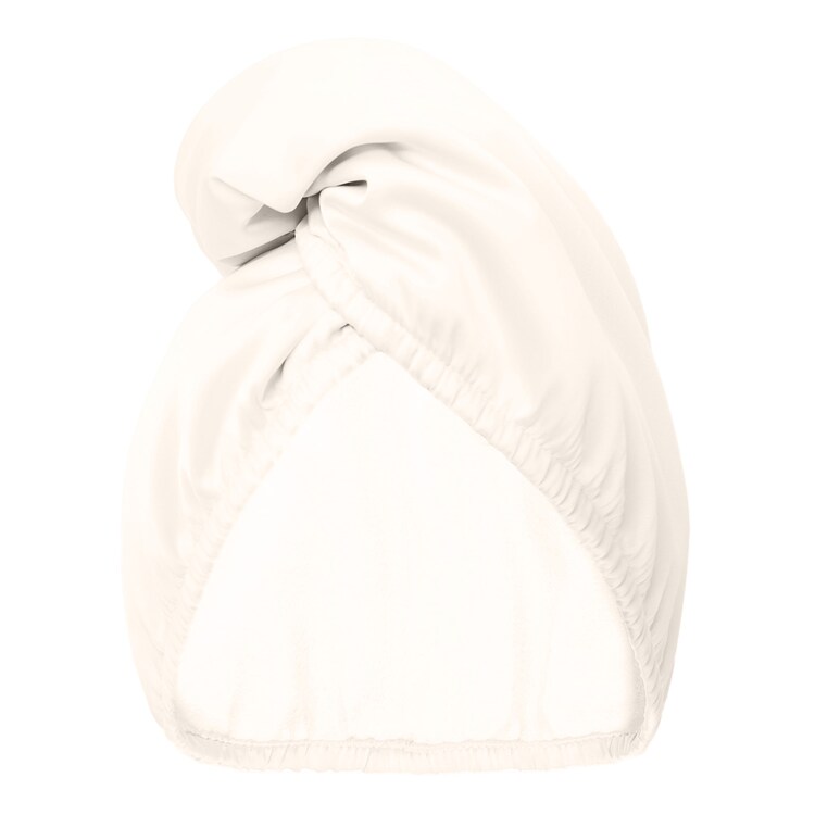 Double-Sided Satin Hair Towel Wrap - Dwustronny Turban Do Włosów Beige