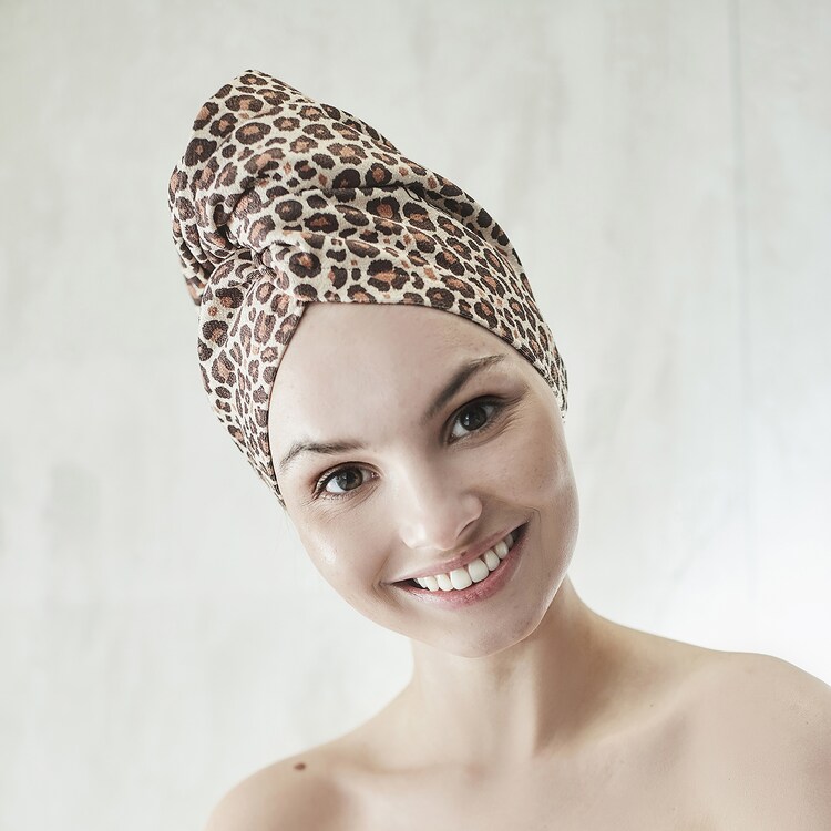 Hair Wrap - Turban do włosów w kolorze panterki