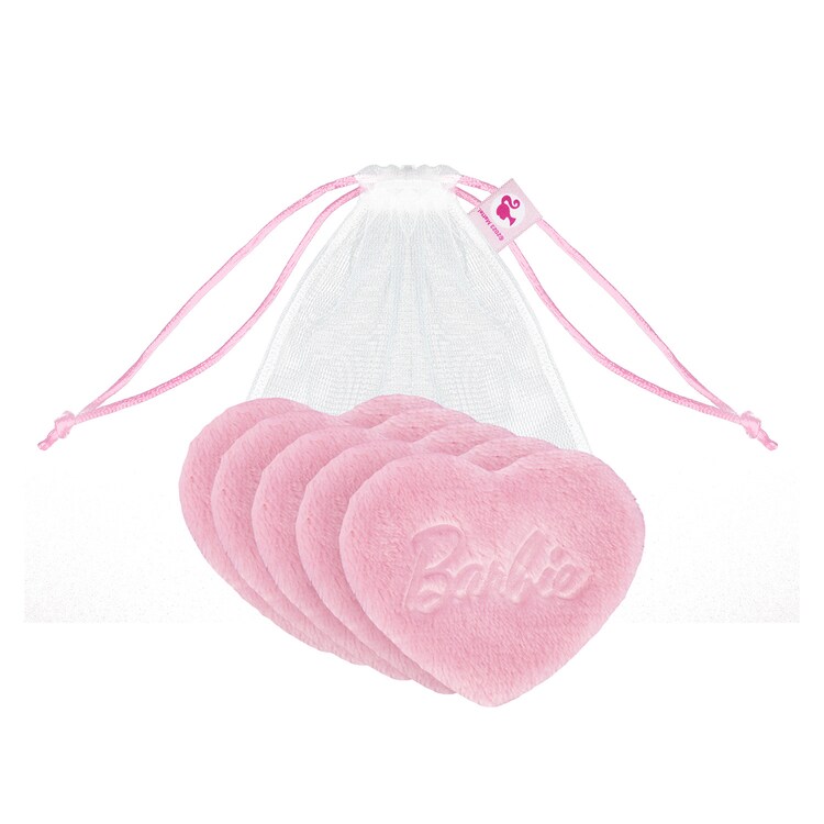 Ultrasoft Reusable Pads Barbie Hearts - Płatki do zmywania makijażu