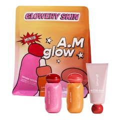 Minis A.M. Glow - Trio pielęgnacyjne do twarzy na dzień, GLOWERY
