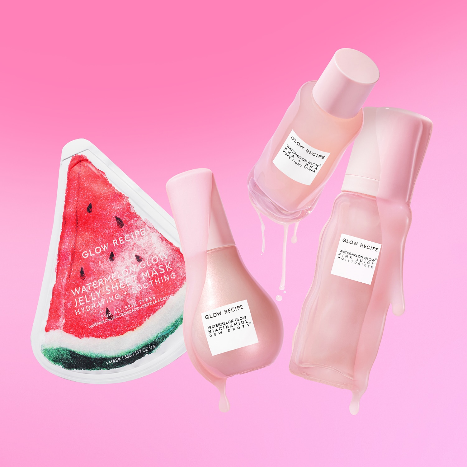 Watermelon Glow Dewy Skin Routine - Set de voiaj | Glow Recipe