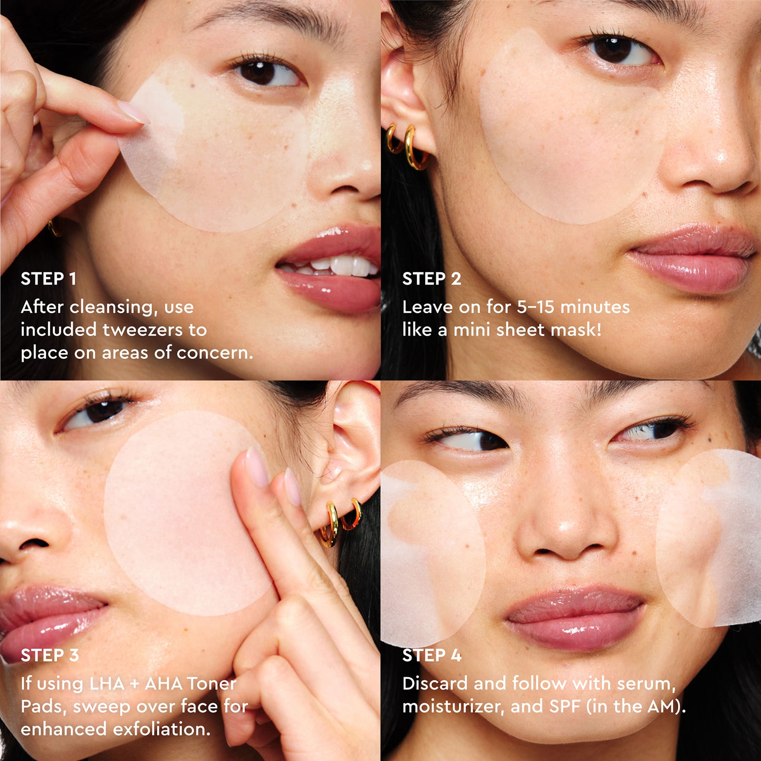 Korean Toner Pad Skin Care Kit for Pores, Dark Spots, and Skin Barrier Repair