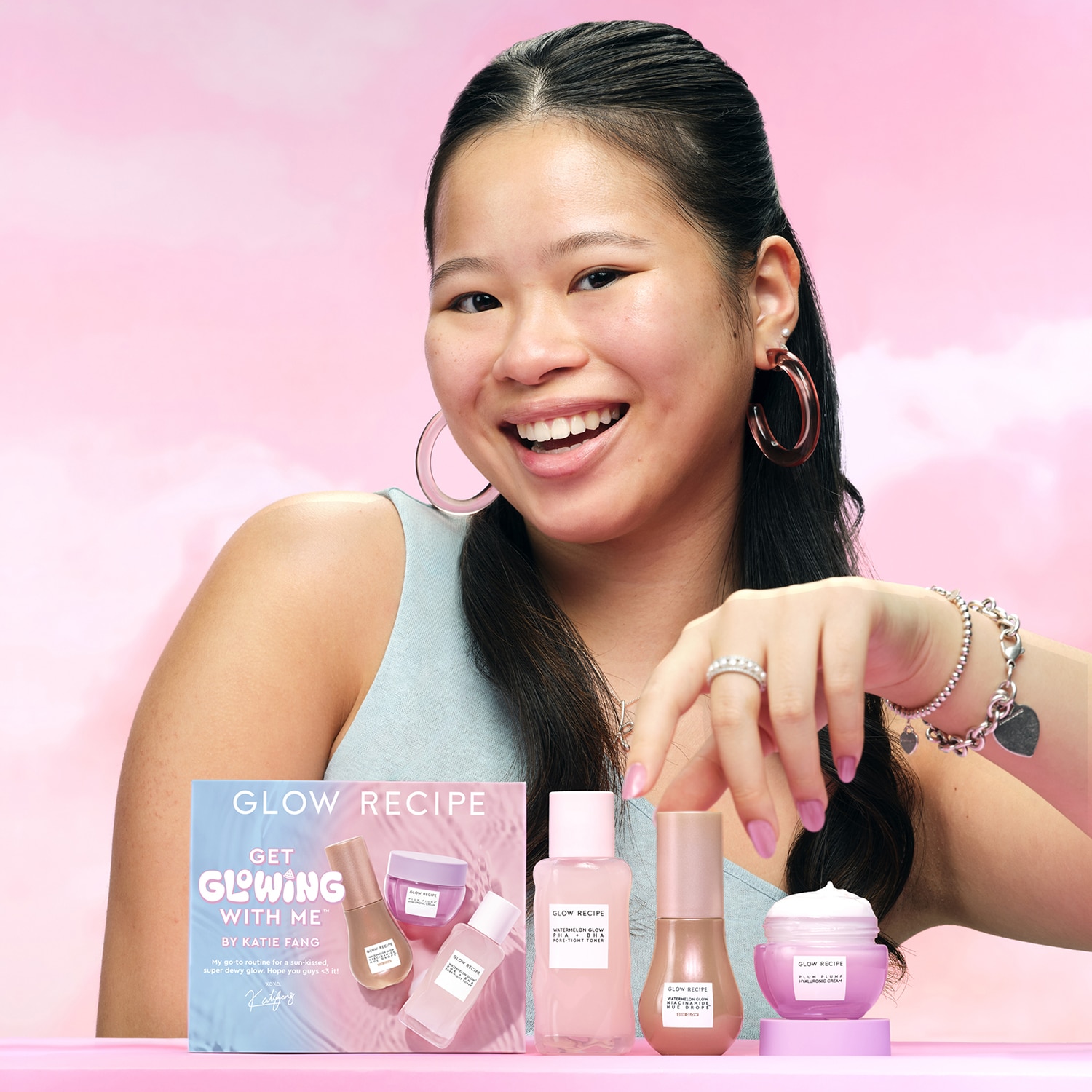 Get Glowing With Me - Katie Fang - Cilt Bakım Seti | GLOW RECIPE