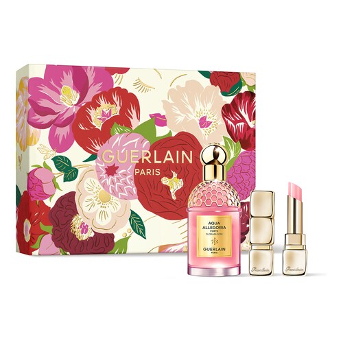 GUERLAIN - Aqua Allegoria Forte Florabloom – dárková sada s parfémovanou vodou a KissKiss