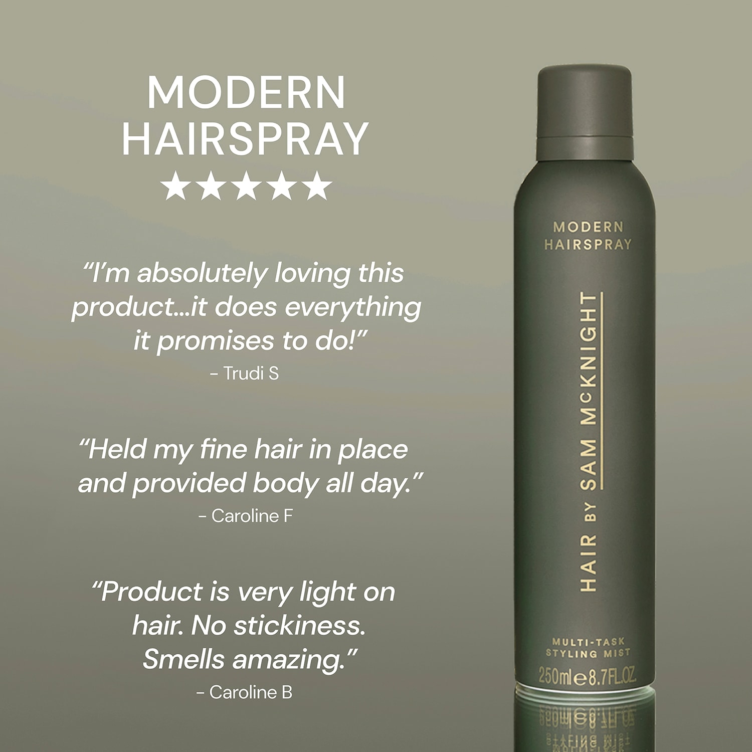 Modern Hairspray Styling Mist with Heat Protection