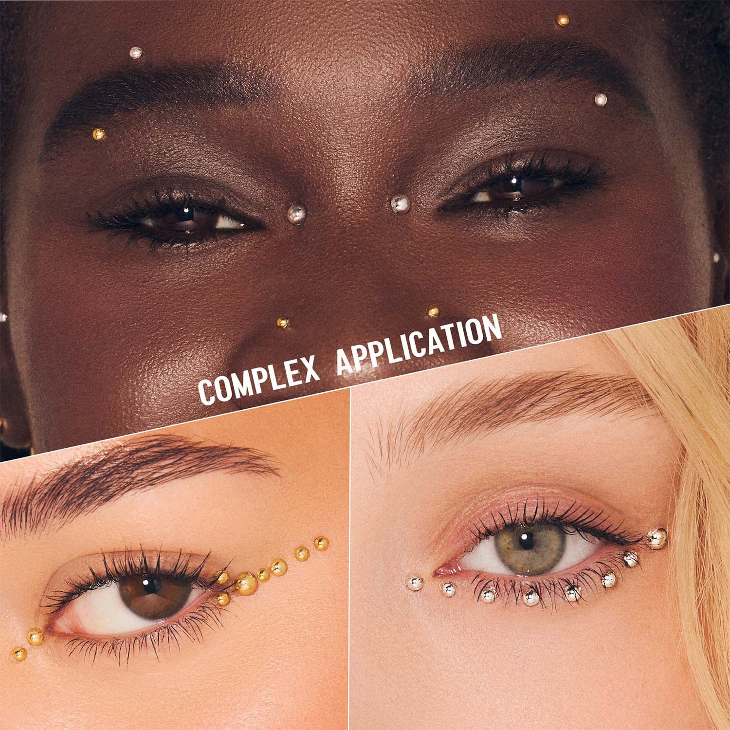 Self-Adhesive Face Pearls - Bold Metallic