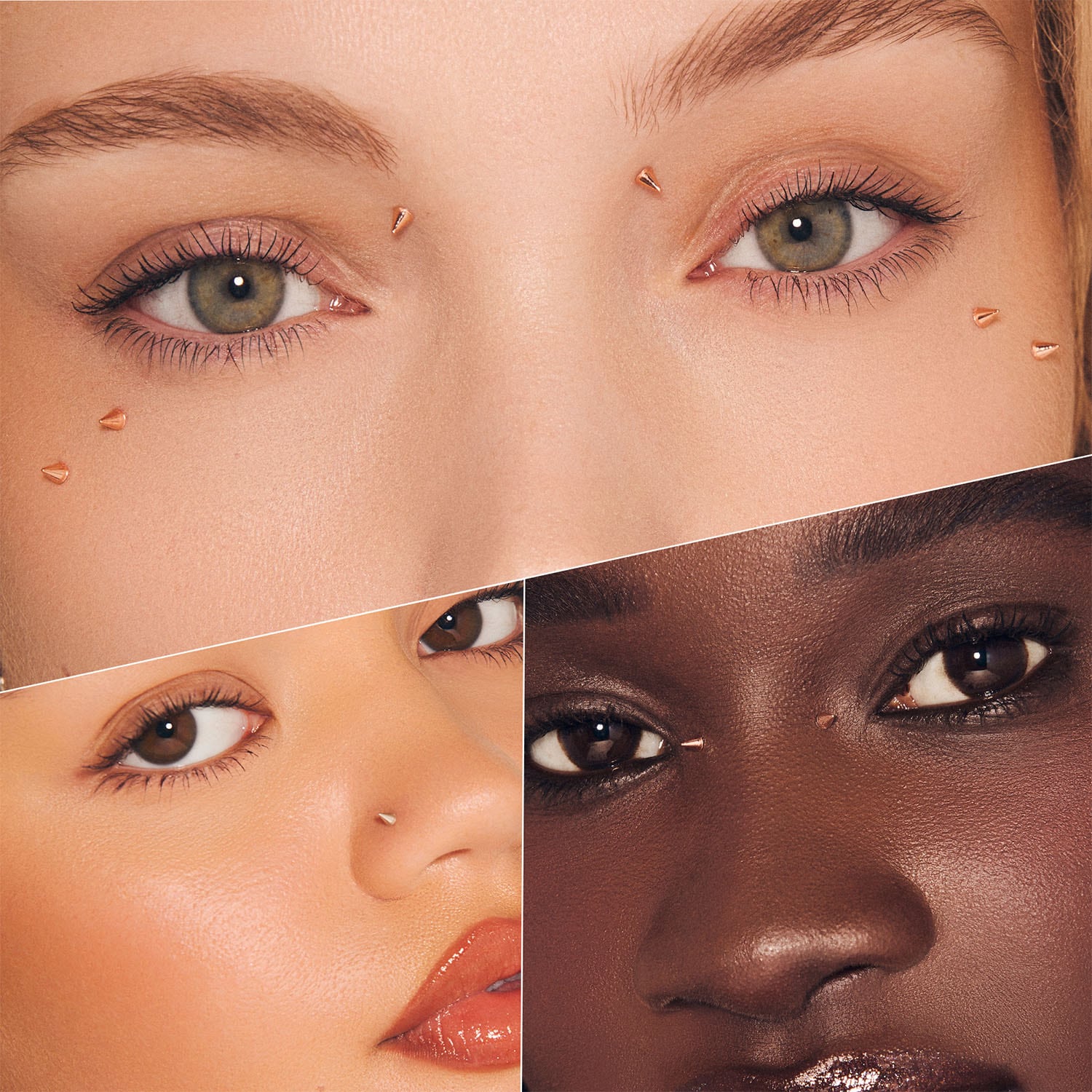 Self-Adhesive Face Studs - Bold Metallic