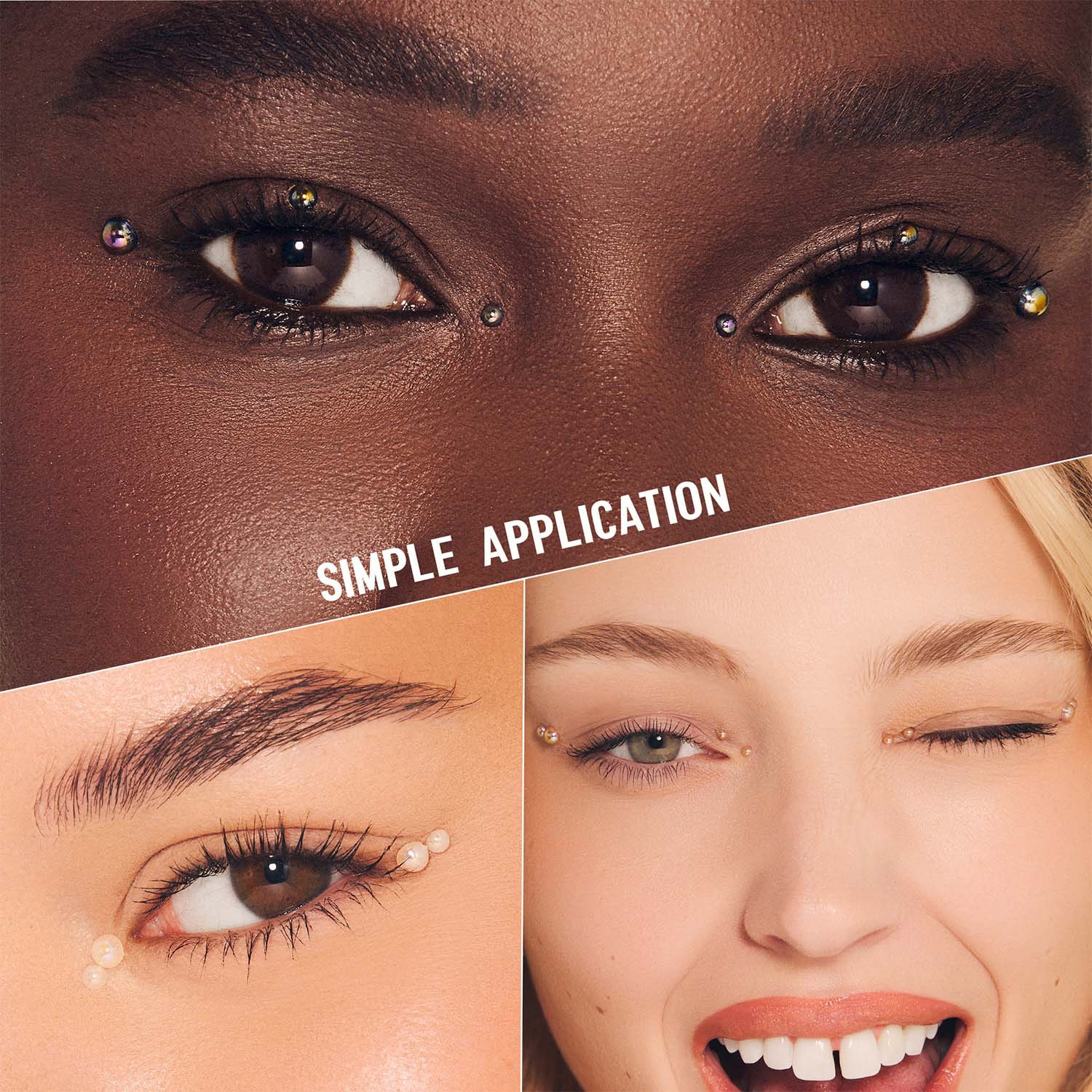 Self-Adhesive Face Gems - Iridescent Sparkle