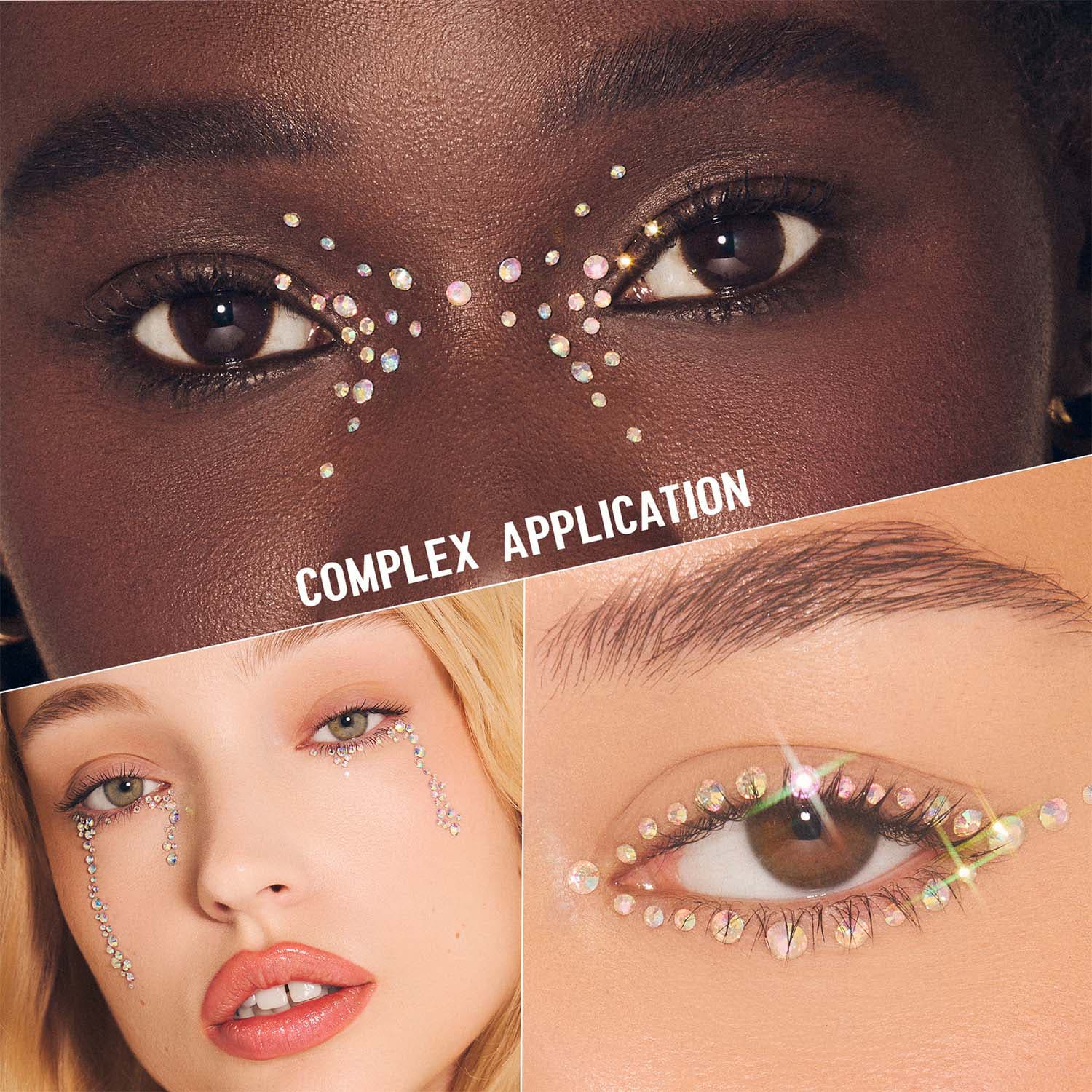 Self-Adhesive Face Gems - Iridescent Sparkle