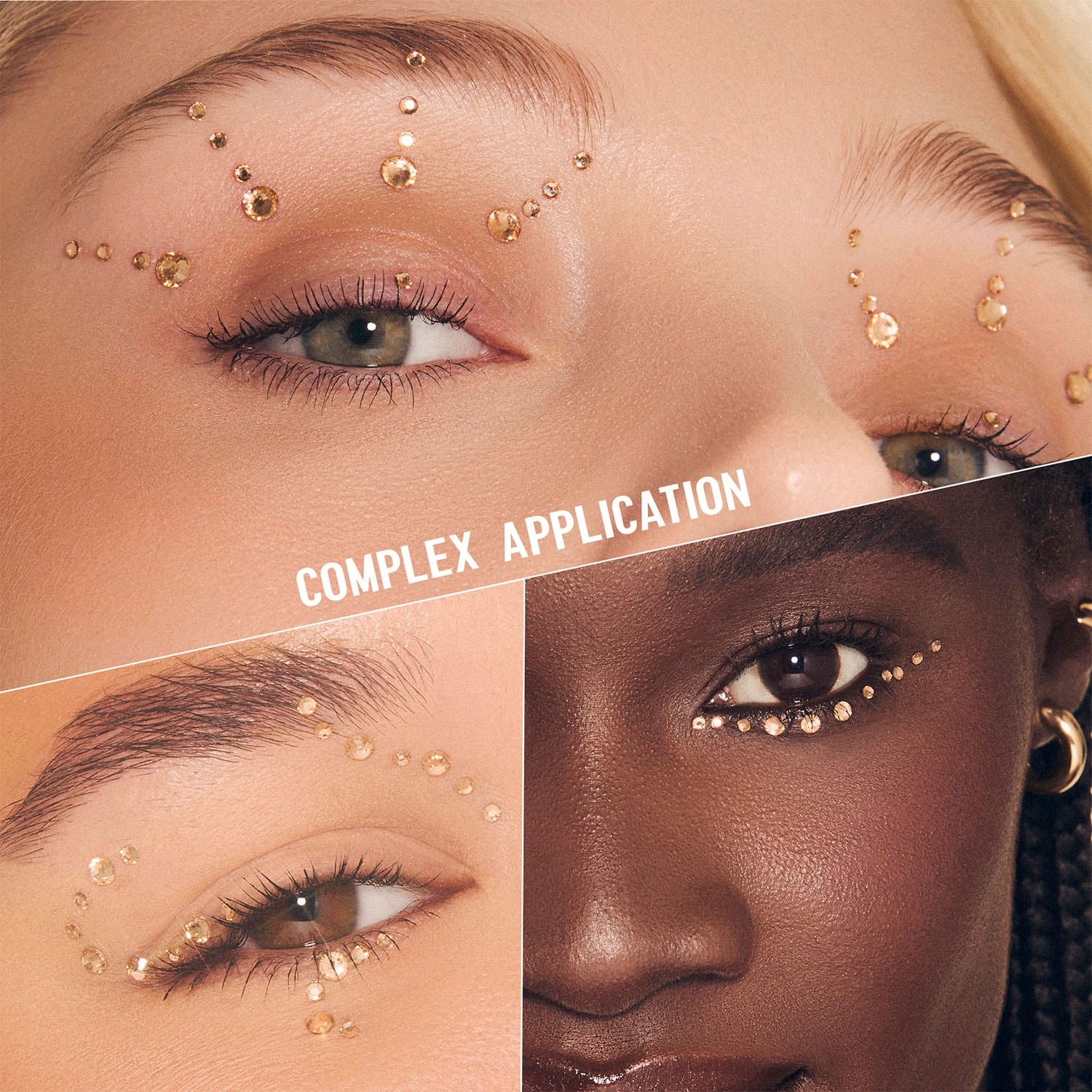 Self-Adhesive Face Gems - Crystalline Nude