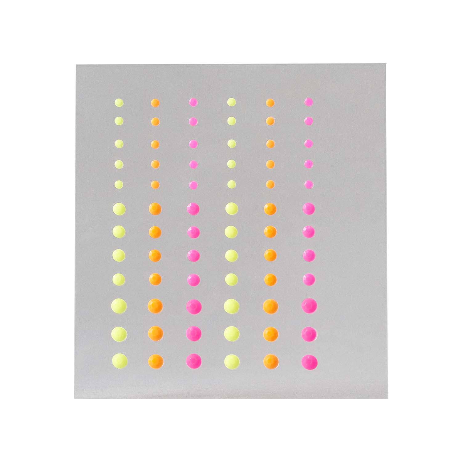 Self-Adhesive Face Gems - Solid Neon