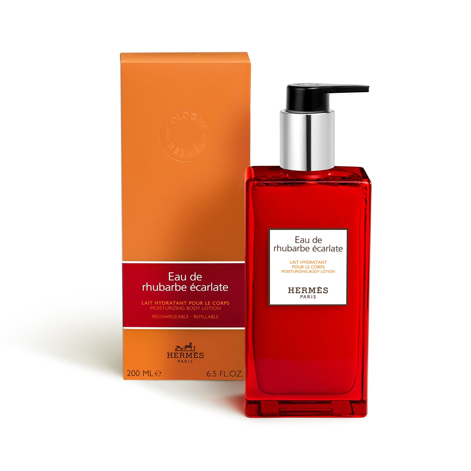 Eau de rhubarbe écarlate Lait hydratant corps Flacon 200ml