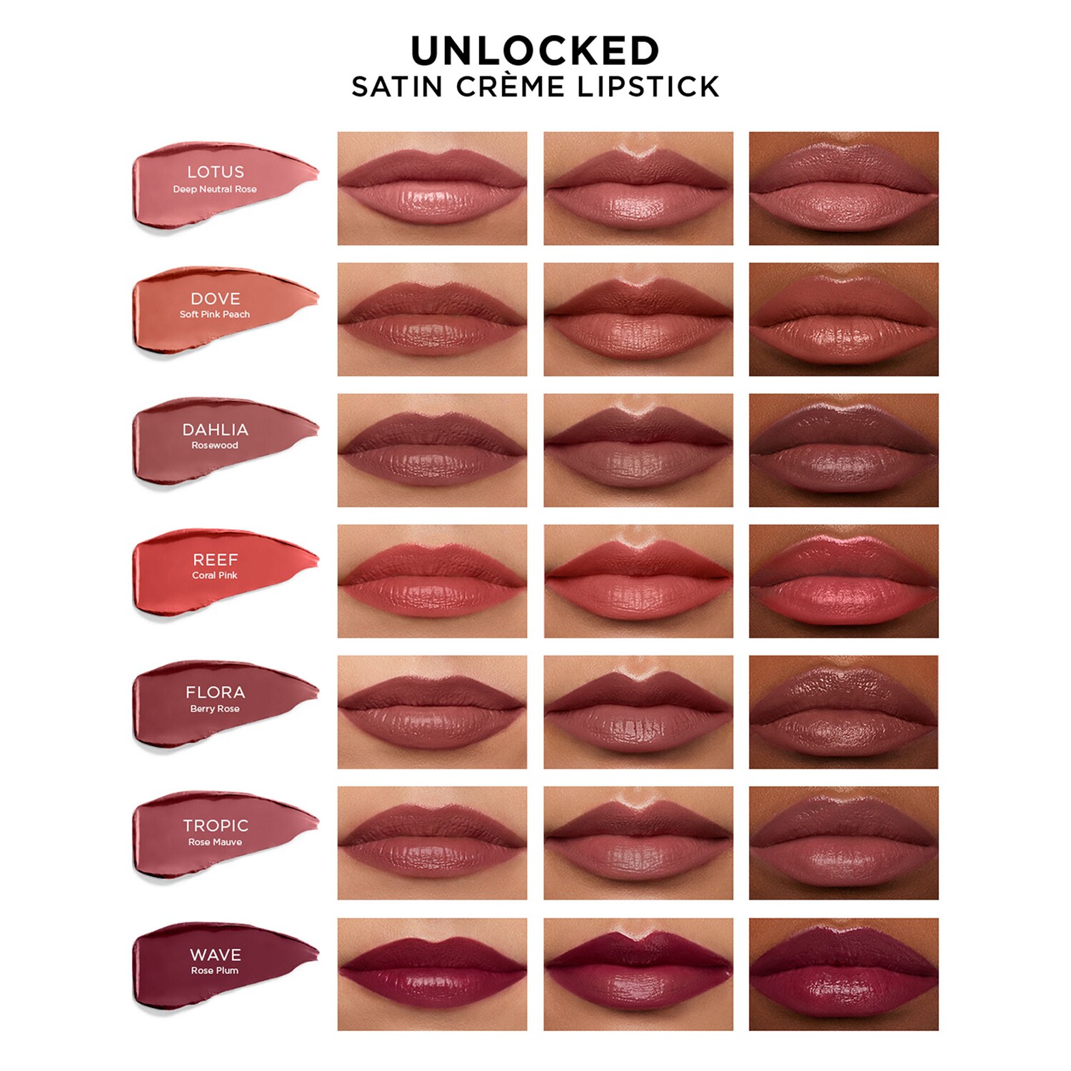 Помада для губ "Розовый рассвет" Hourglass Unlocked Satin Crème, 4 г