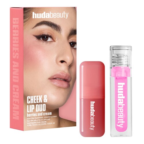 Huda Beauty - Cheek & Lip Duo Berries and Cream - Σετ Μακιγιάζ