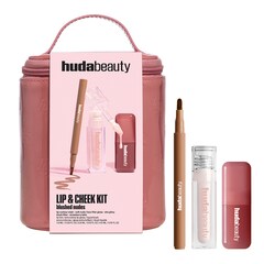 Lip & Cheek Blushed Nudes Kit &ndash; makeupset, HUDA BEAUTY