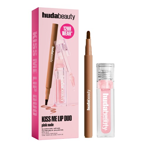 HUDA BEAUTY - Kiss Me Lip Duo Pink Nude