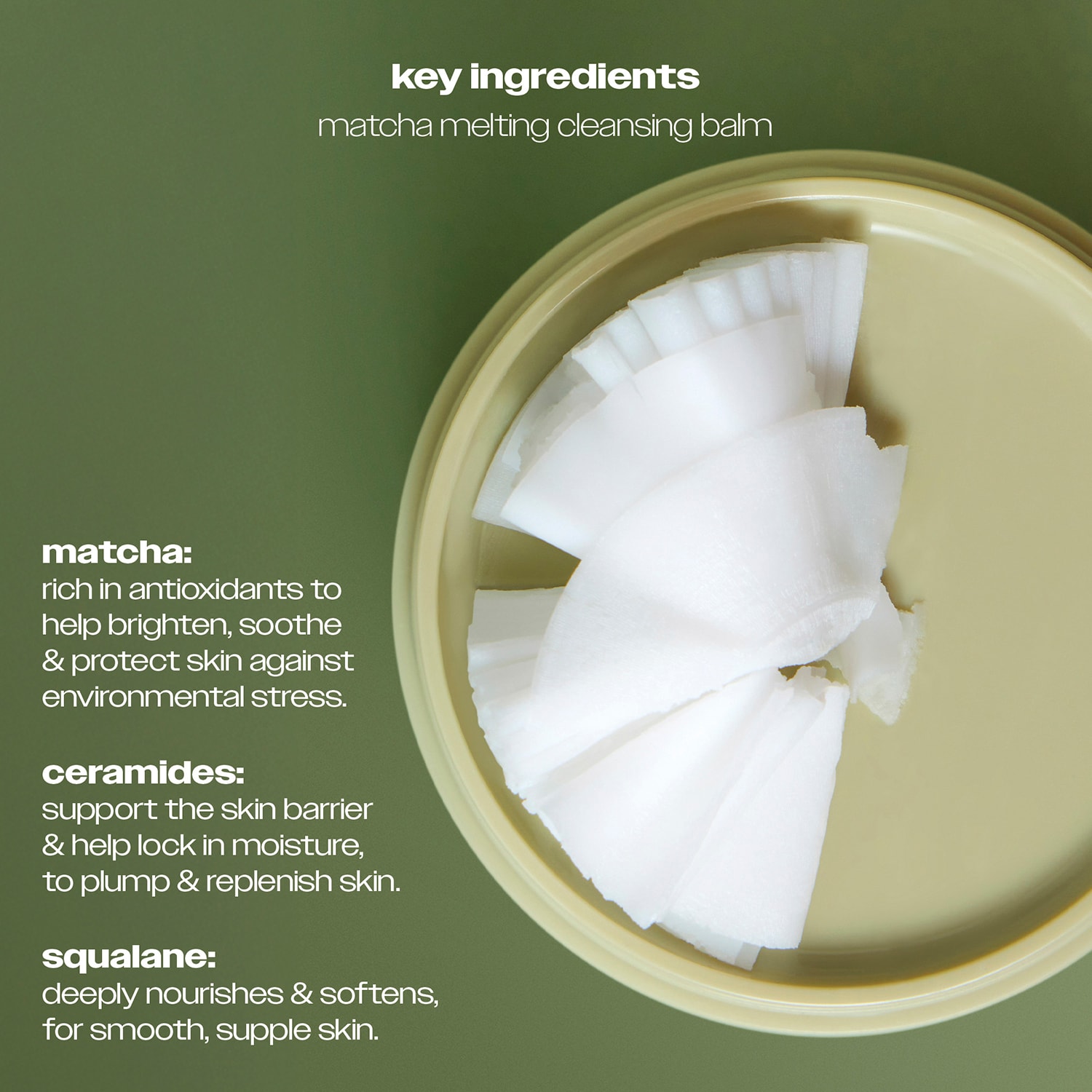 Underglow Matcha Melting Cleansing Balm