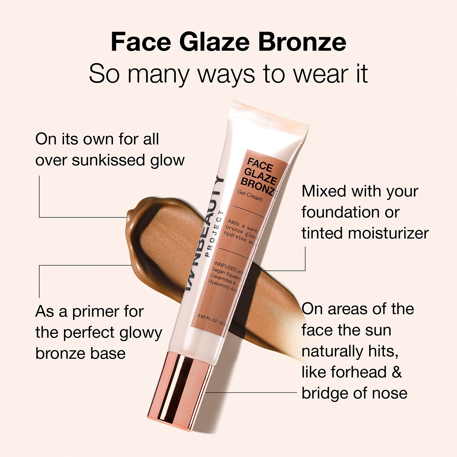 Bronze Face Glaze Gel Cream